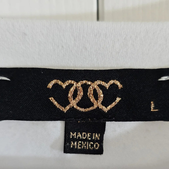 Graffiti Afro Graphic Tee Large Ruffle Sleeve Streetwear Bold Modern - Picture 4 of 8